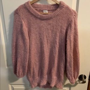 Fuzzy Pink Sweater